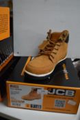 JCB Work Boots in Honey Cow Nubuck Size: 6