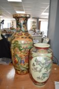 Two Large Chinese Style Vases