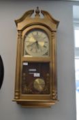 London Clock Co. Westminster Chimes Wall Clock with Quartz Movement