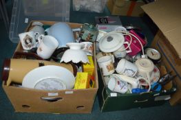 Two Boxes of Mugs and Kitchenware