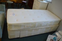 Single Divan Bed with Mattress by The Yorkshire Bed Company