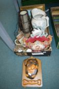 Household Goods, Decorative Items, Jugs, Lamps, etc.