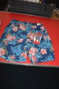 *Kirkland Men’s Blue Floral Swim Shorts Size: M