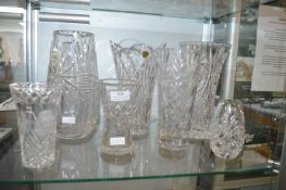 Cut Glass Lead Crystal Vases