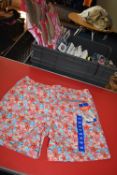 *Swims Men’s Orange & Blue Swim Shorts Size: L
