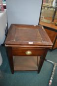 Mahogany Single Drawer Occasional Table