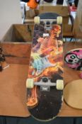 Skateboard with Skeleton Design