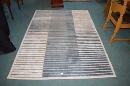 Dunelm Navy Stripe Rug 160x230cm