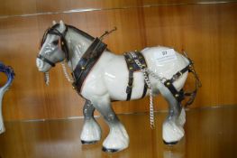 Pottery Shire Horse