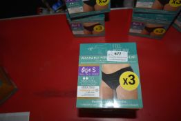 *Two 3pks of Washable Period Underwear Size: S