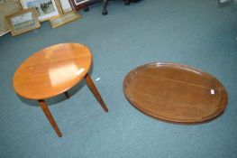 Retro Three Leg Occasional Table and a Trolley