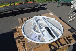 *Good Home White Circular Patio Table