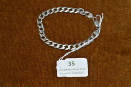 Sterling Silver Curb Chain Bracelet ~17g