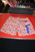 *Swims Men’s Orange & Blue Swim Shorts Size: L