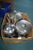 Stainless Steel Pans, etc.