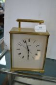 Luxor Brass Carriage Clock Retailed by Garrand & Co. London