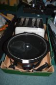 Large Slow Cooker, and a Four Slice Toaster