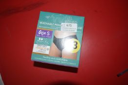 *Two 3pks of Washable Period Underwear Size: S