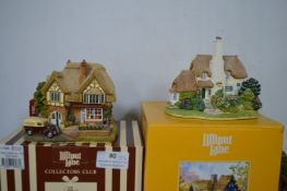 Two Lilliput Lane Cottage “Chocolate Factory” and “Pollock Down”