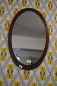Retro Style Oval Mirror