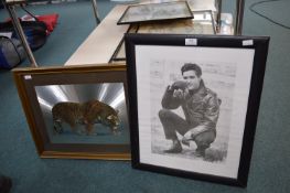 Aldis Framed Photo plus Metallic Tiger