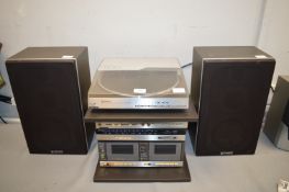 Hitachi Audio Separates Including Linear Tracking Record Player