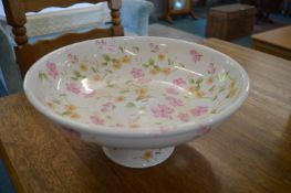 Floral Pottery Fruit Bowl