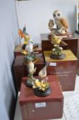 Six Country Artists Bird Figures