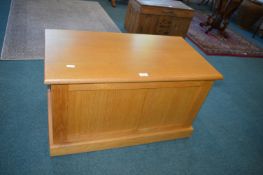 Solid Light Oak Storage Chest