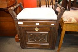 Box Stool with Newspaper Compartment