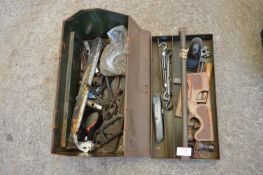 Metal Toolbox and Contents