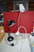 Three Adjustable Desk Lamps