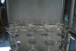 Set of Eight Babycham Glasses
