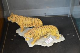 Pair of Tiger Figures