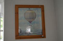Lord Meredith Sporting Balloon Pine Framed Print
