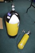 Two Scuba Diving Compressed Air Tank (both out of test)