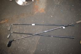 Three Golf Clubs