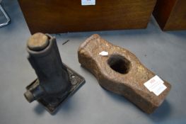 Cast Iron Sledgehammer Head plus a Screw Jack