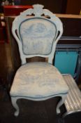 Painted Upholstered Bedroom Chair