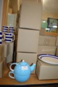 *Ten Blue & White Stripped Mugs