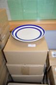 *Sixteen Blue & White Stripe Plates