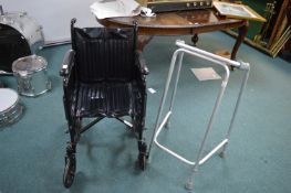 Drive Folding Wheelchair plus Zimmer Frame