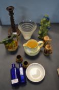 Vintage Pottery & Glassware Including Water Jug etc.