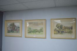 Three Original Watercolours by F.C. Lay