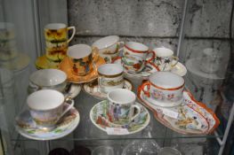 Chinese Eggshell Porcelain Cups & Saucers
