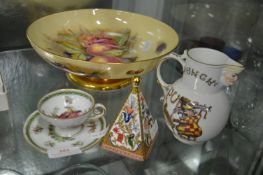 Aynsley Fruit Bowl, Coalport Punch Jug, etc.
