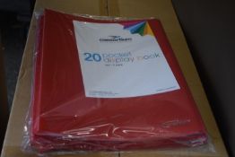 14x 5pk of Consortium 20 Pocket Display Books
