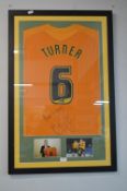 Framed Micheal Turner Hull City Autographed Football Shirt