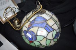 Leaded Coloured Glass Lampshade