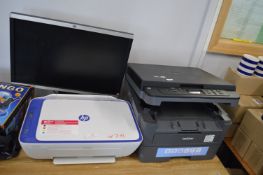 Brother and HP Printers plus HP Monitor